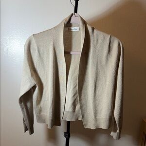 Calvin Klein Open-Front Women's Cardigan in Light Beige